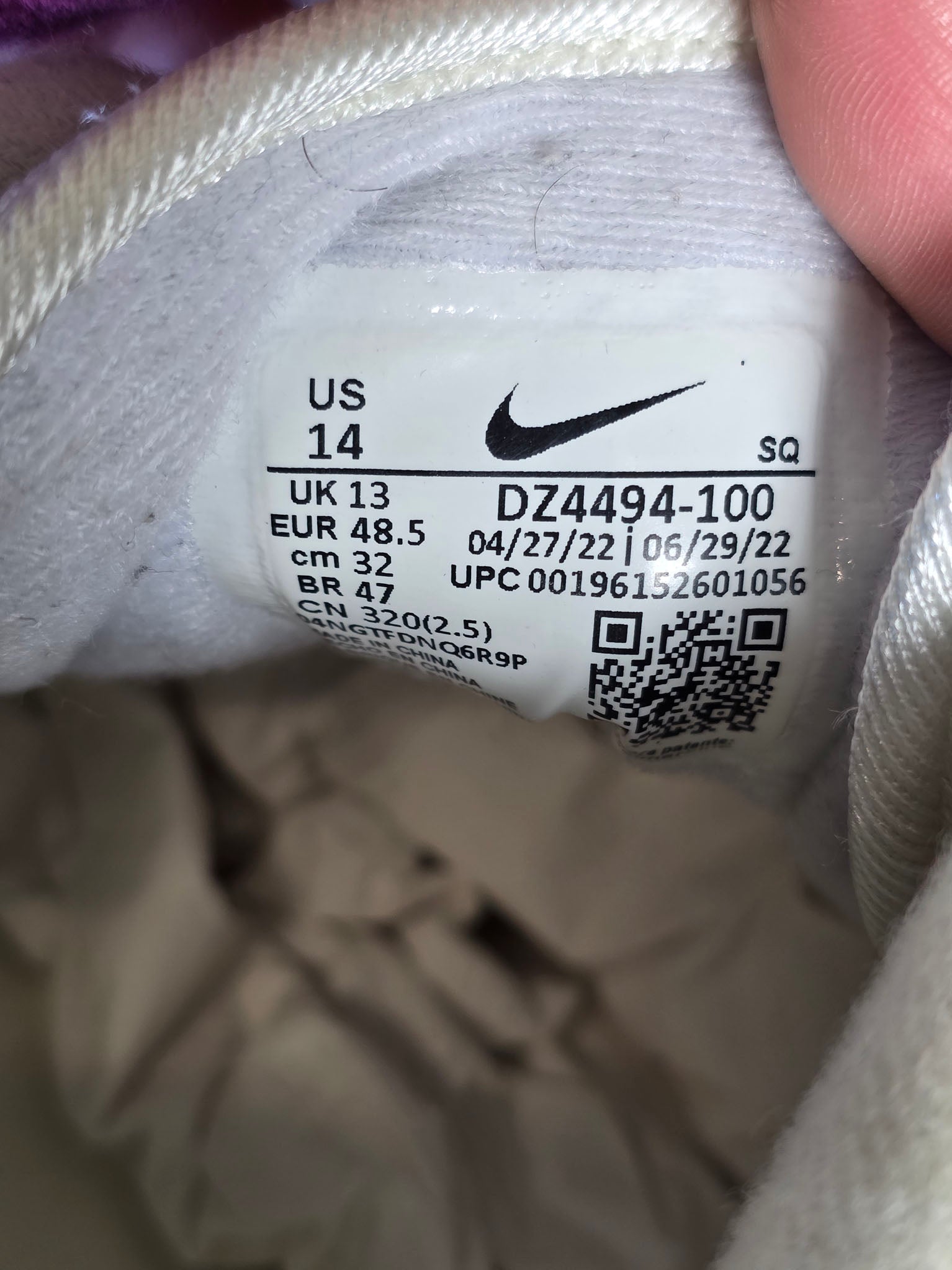 Nike Air Max 1 Sail Ironstone maat 48,5