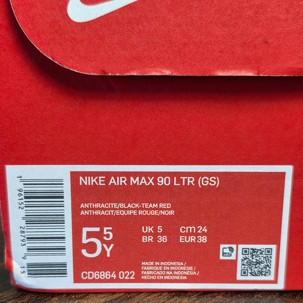 Nike Air Max 90 GS Black University Gold maat 38
