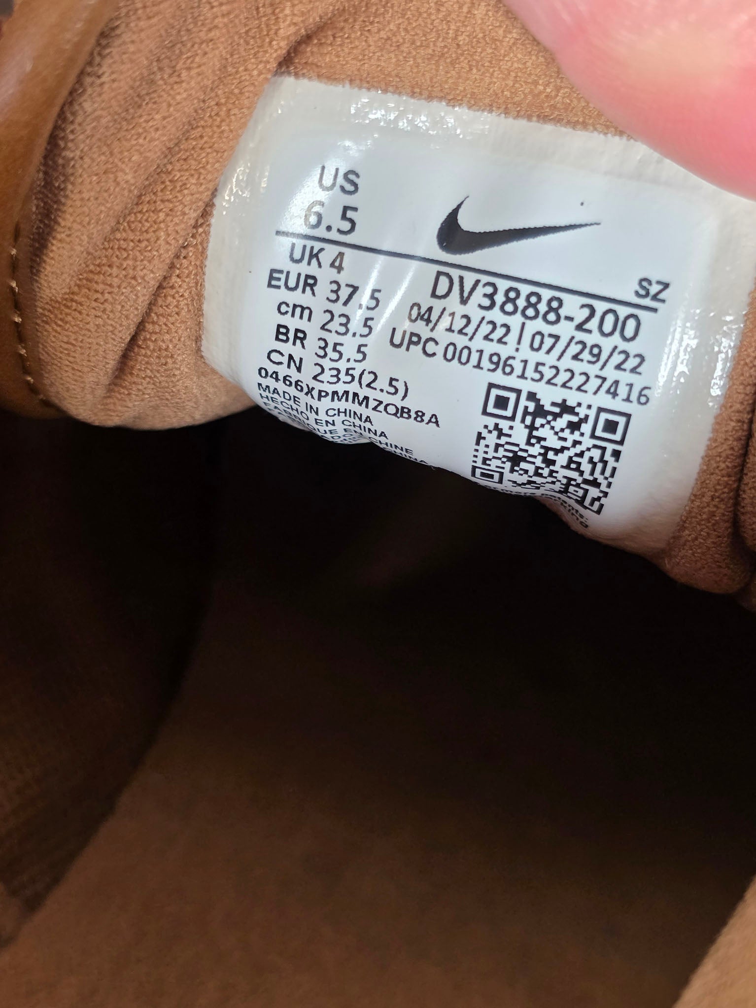 Nike Air Max 1 '87 Ale Brown maat 37,5
