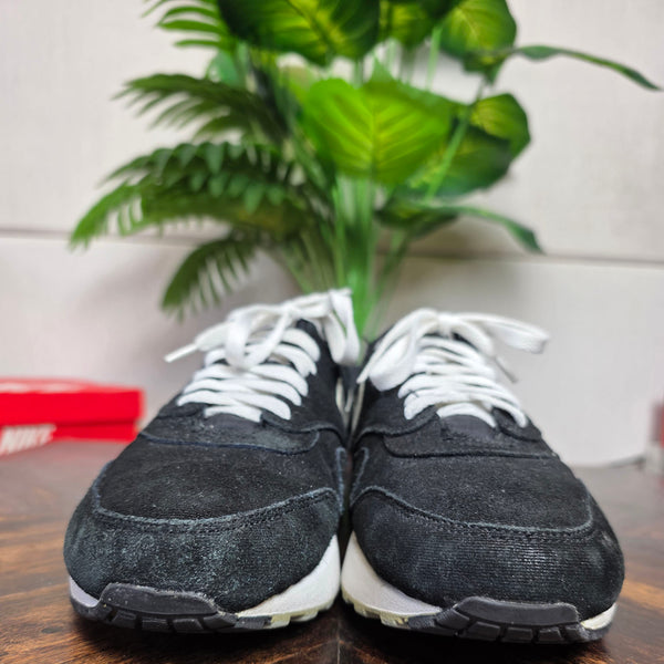 Nike Air Max 1 Premium Black Metallic Silver White maat 42,5