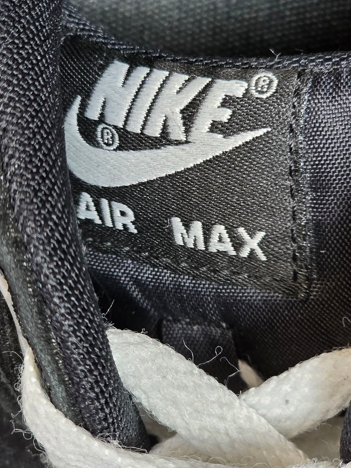 Nike Air Max 1 Premium Black Metallic Silver White maat 42,5
