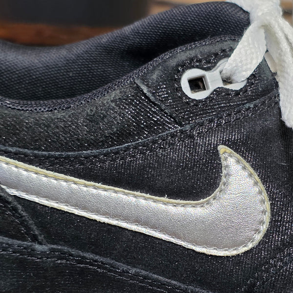 Nike Air Max 1 Premium Black Metallic Silver White maat 42,5