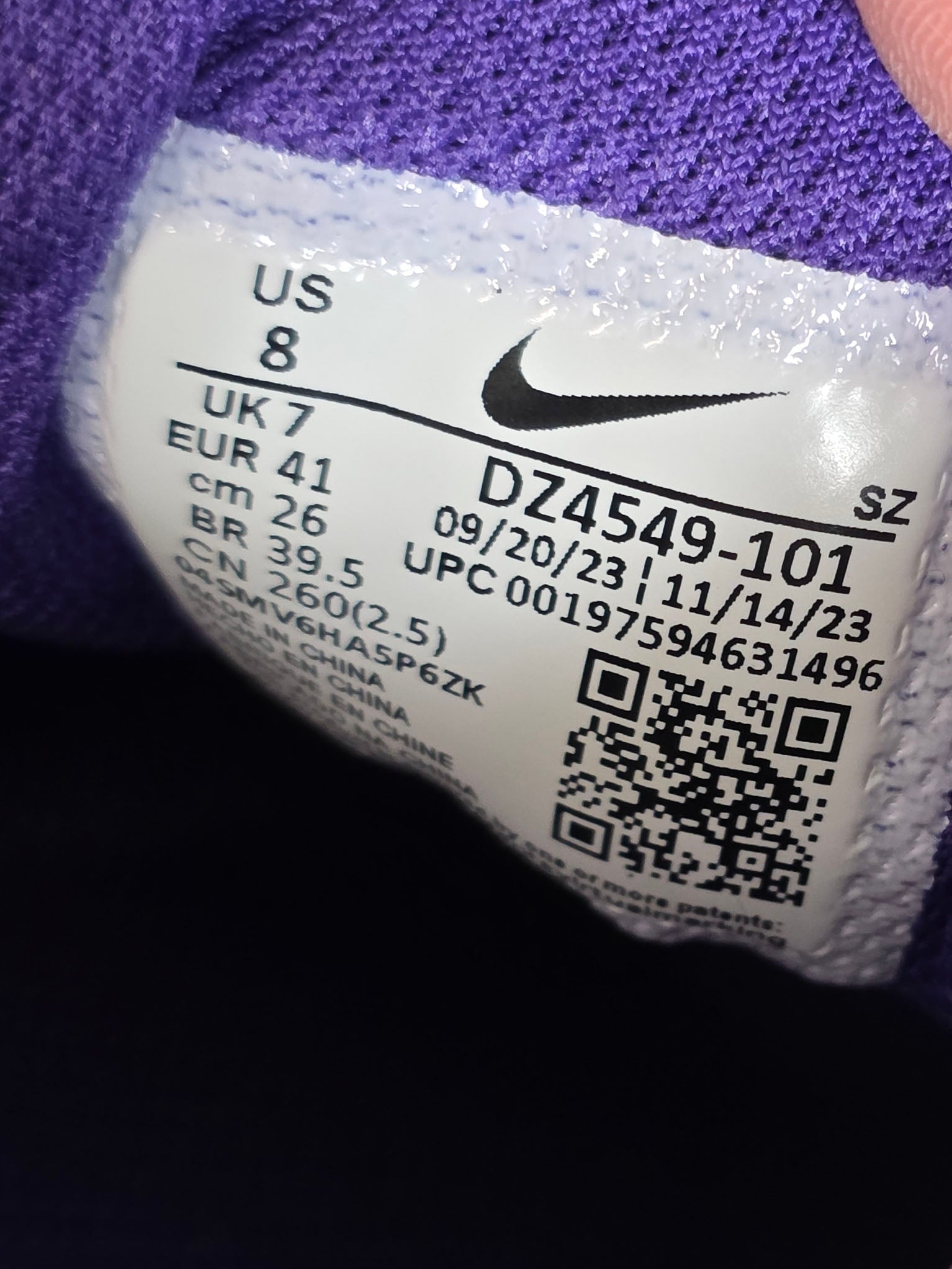Nike Air Max 1 SC Field Purple maat 41