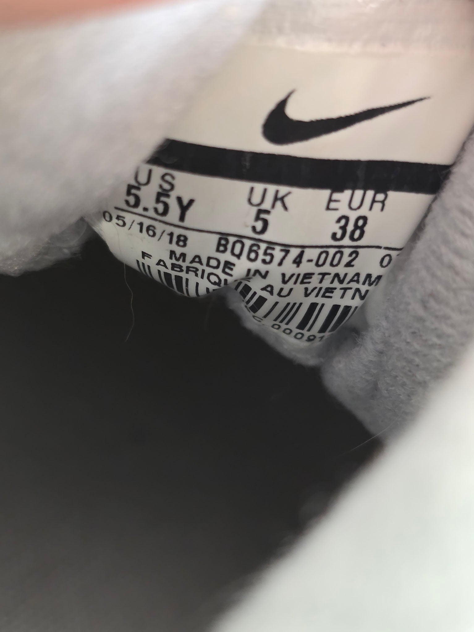 Nike Air Max 90 LTR BG Grey maat 38