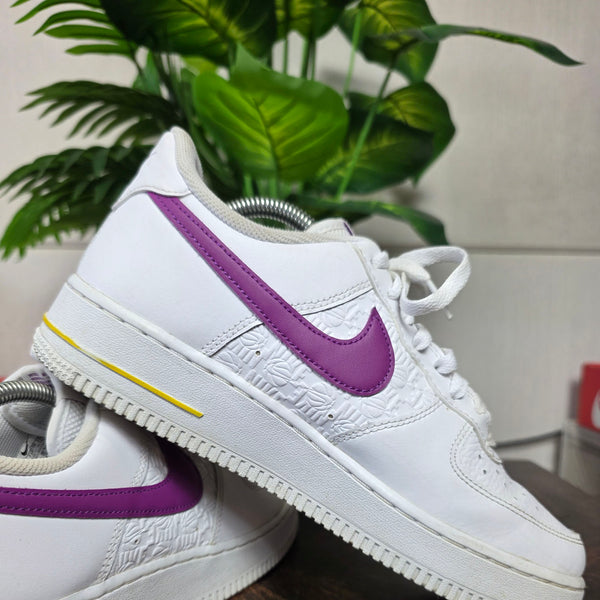 Nike Air Force 1 '07 Low Embossed Hoops Dark Obsidian maat 42