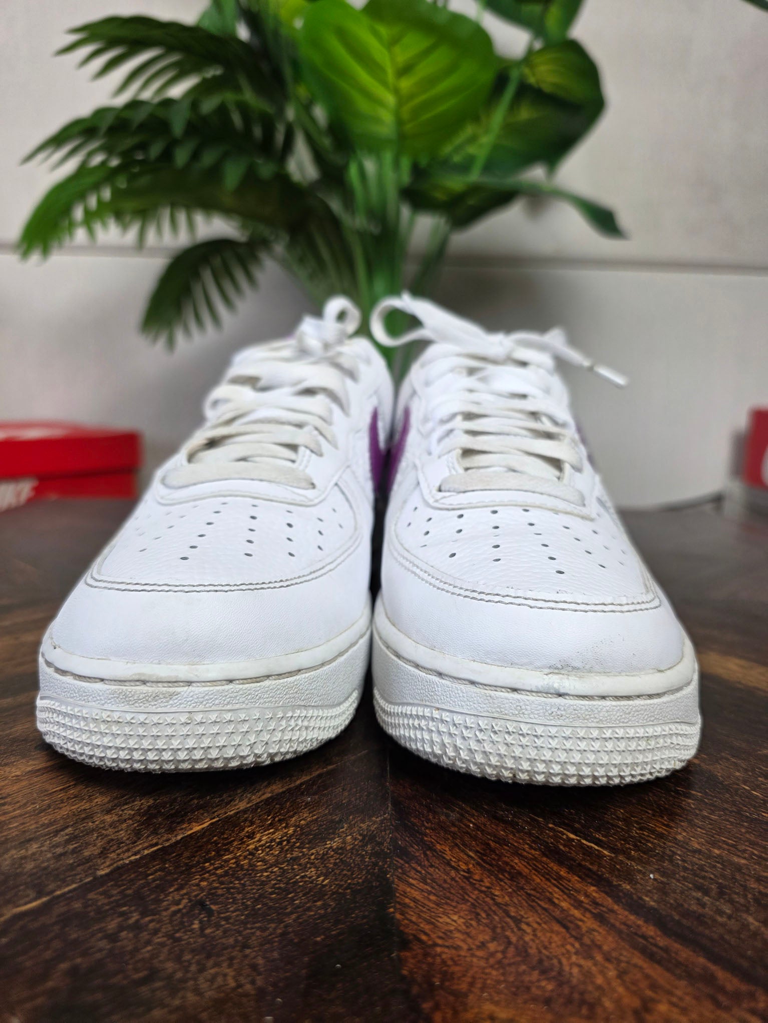 Nike Air Force 1 '07 Low Embossed Hoops Dark Obsidian maat 42
