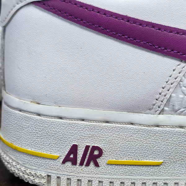 Nike Air Force 1 '07 Low Embossed Hoops Dark Obsidian maat 42