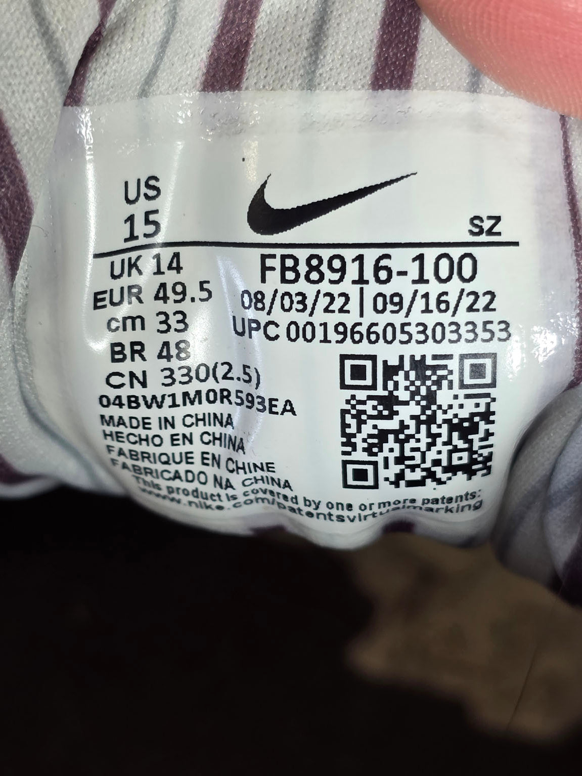 Nike Air Max 1 Shima Shima maat 49,5