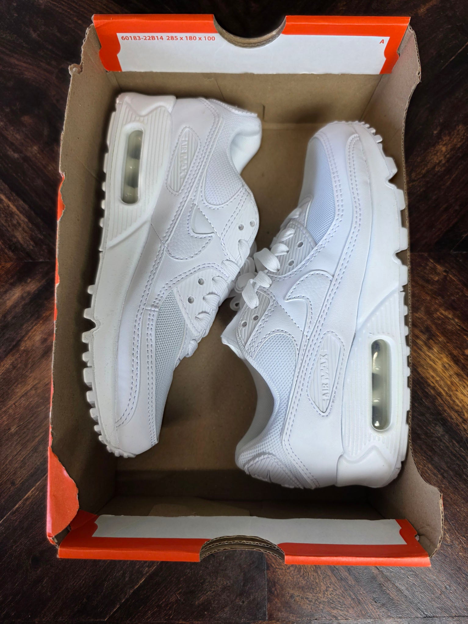 Nike Air Max 90 Triple White maat 35,5