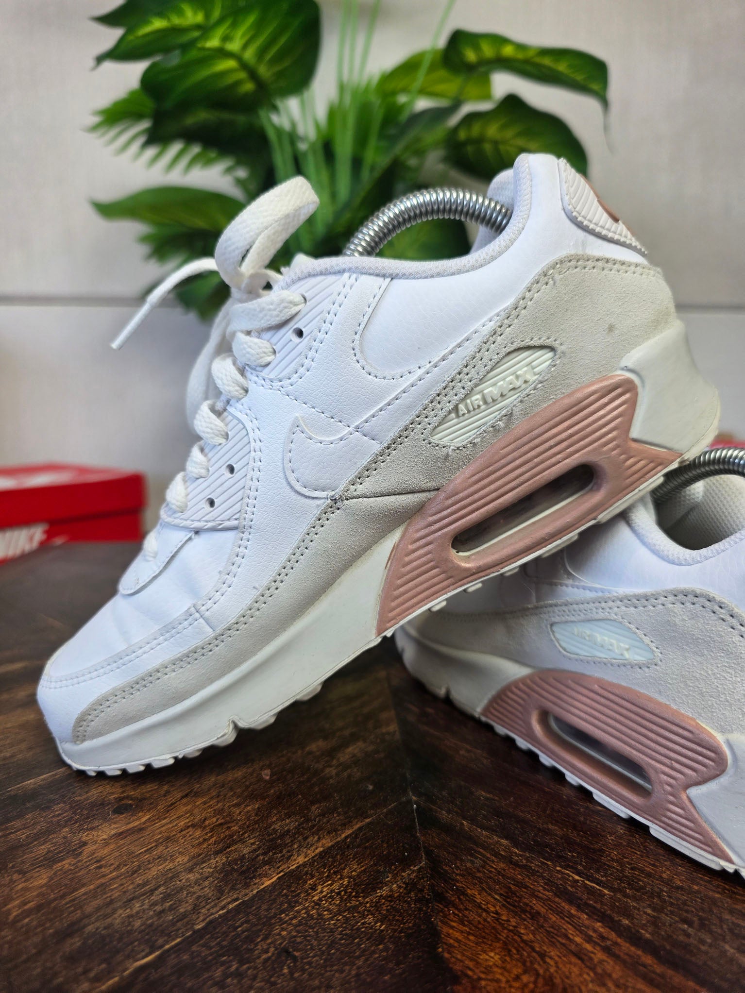 Nike Air Max 90 White Metallic Red Bronze maat 40