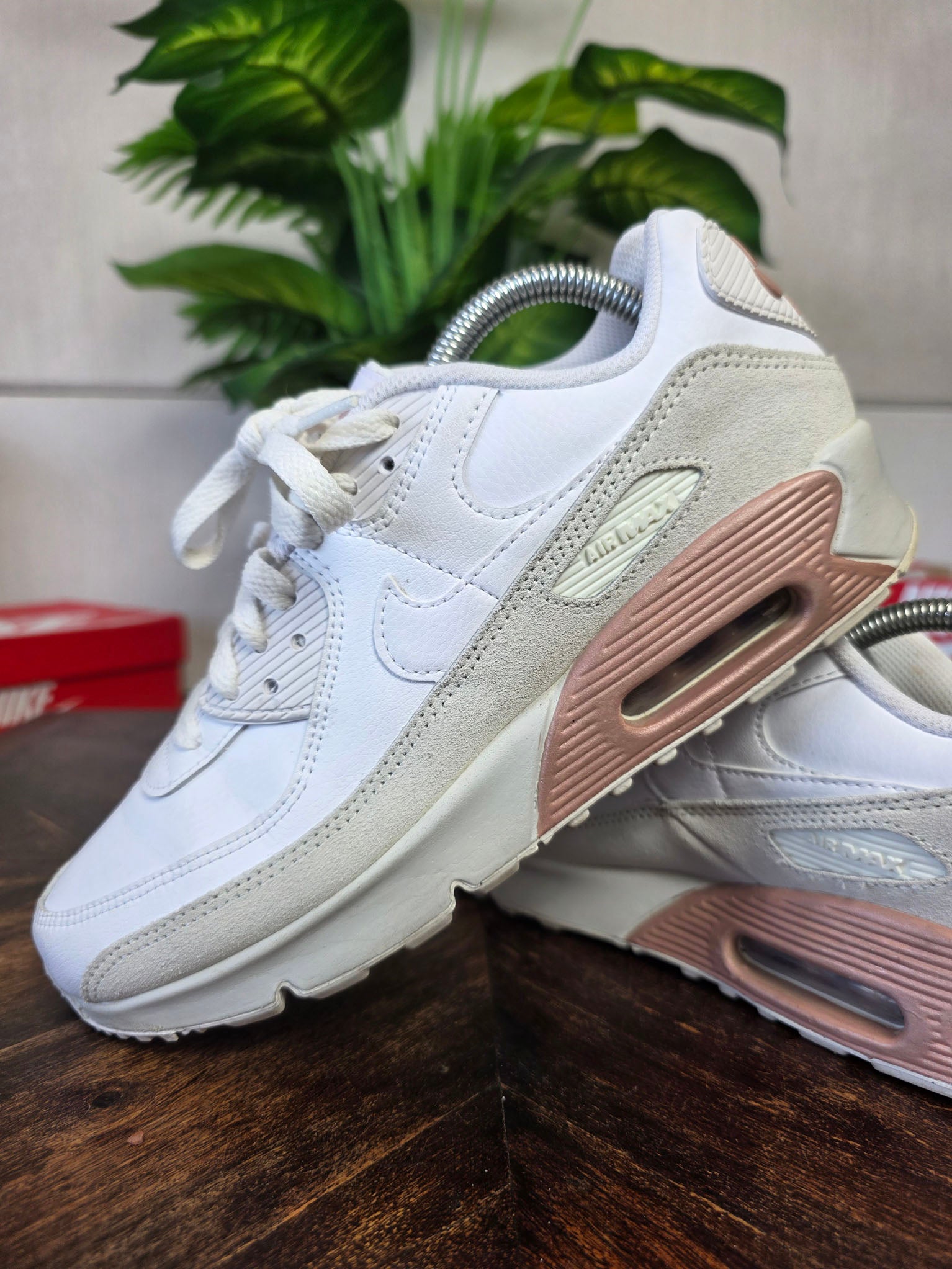 Nike Air Max 90 White Metallic Red Bronze maat 40