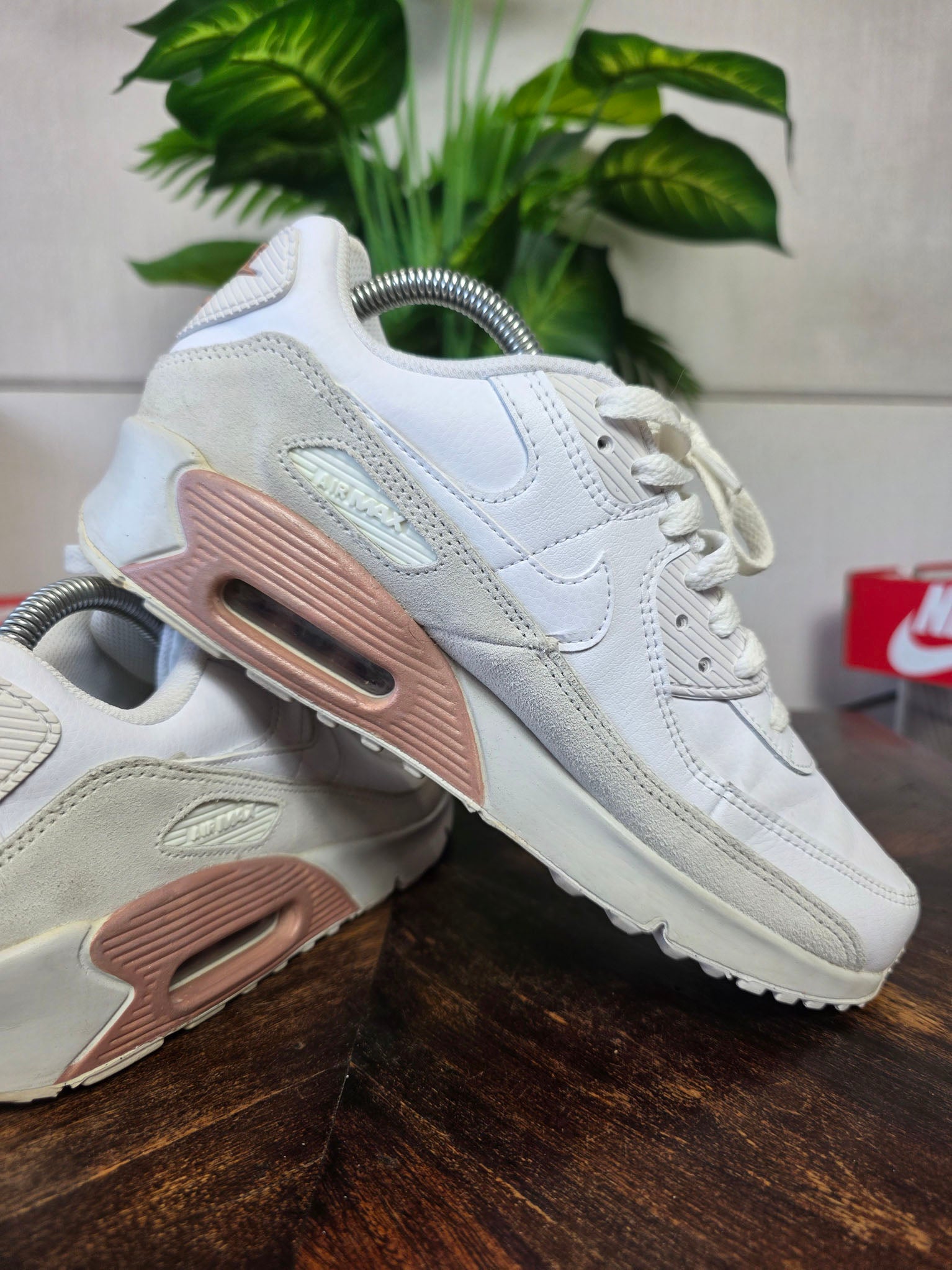 Nike Air Max 90 White Metallic Red Bronze maat 40