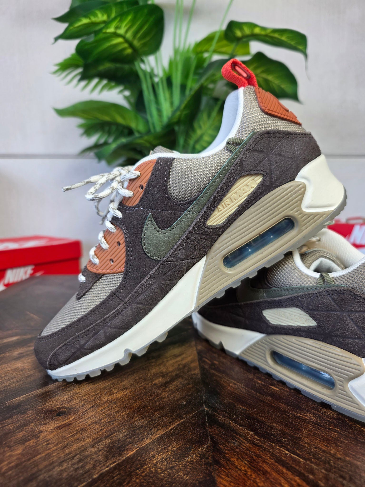 Nike Air Max 90 Baroque Brown Lace Toggle maat 41