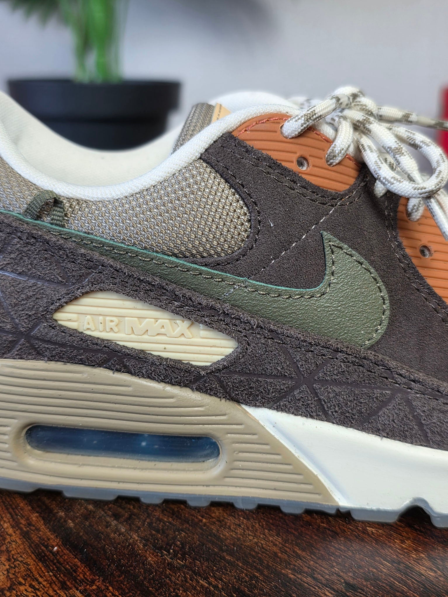 Nike Air Max 90 Baroque Brown Lace Toggle maat 41