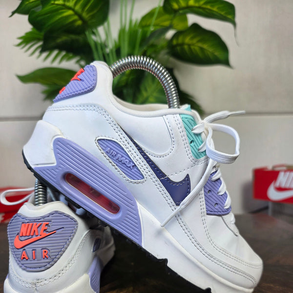 Nike Air Max 90 SE White Dark Purple Dust maat 36,5