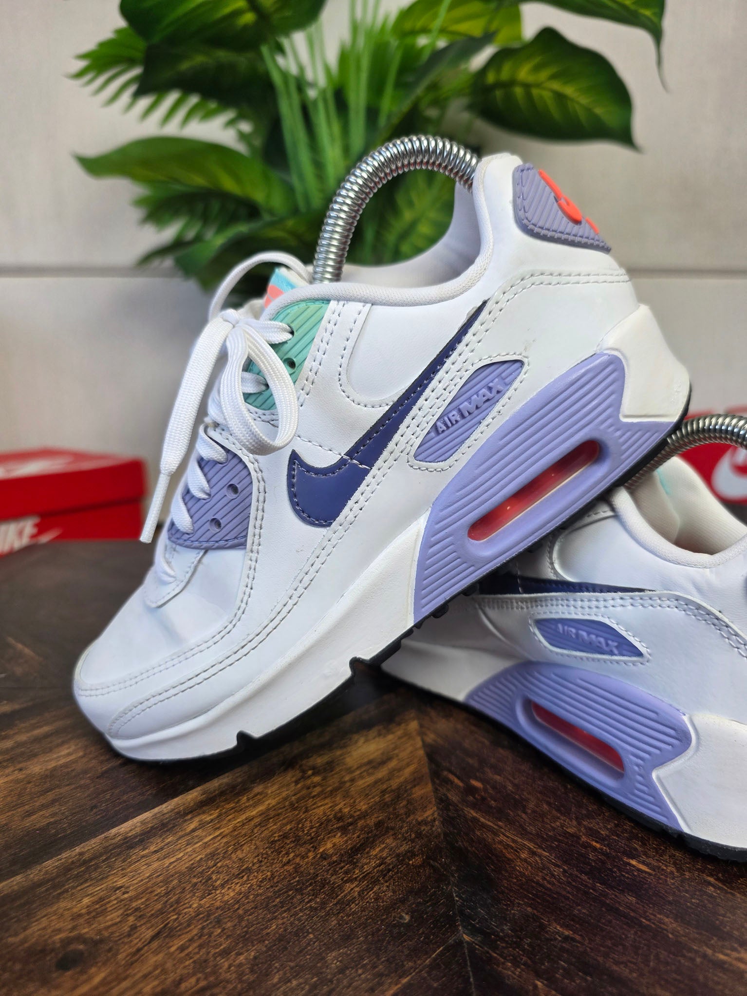Nike Air Max 90 SE White Dark Purple Dust maat 36,5