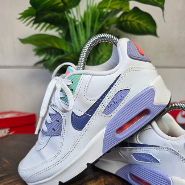 Nike Air Max 90 SE White Dark Purple Dust maat 36,5