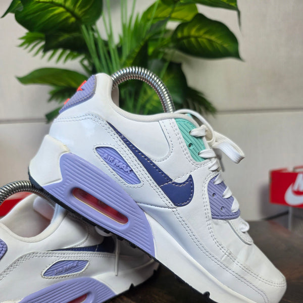 Nike Air Max 90 SE White Dark Purple Dust maat 36,5