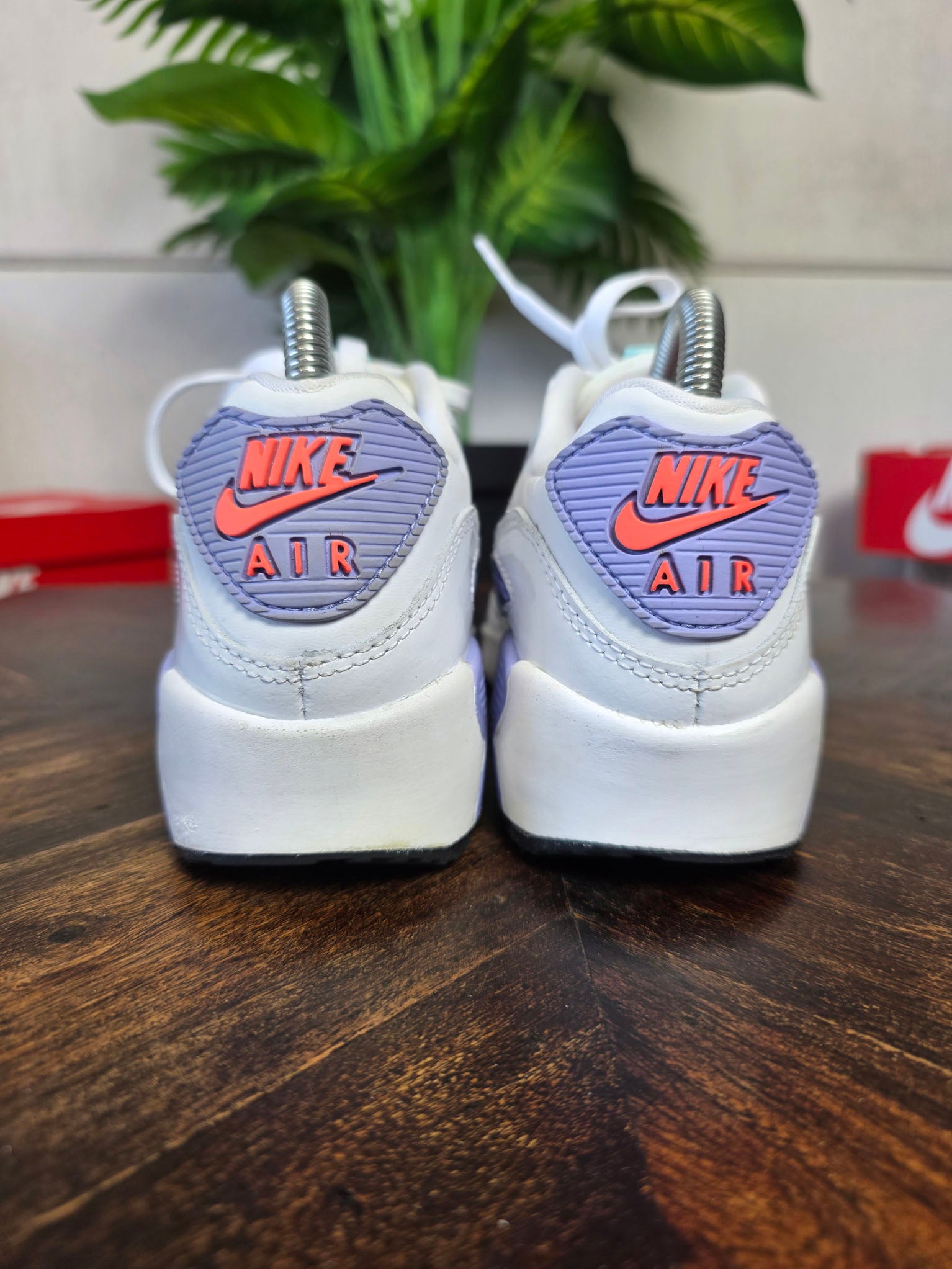Nike Air Max 90 SE White Dark Purple Dust maat 36,5