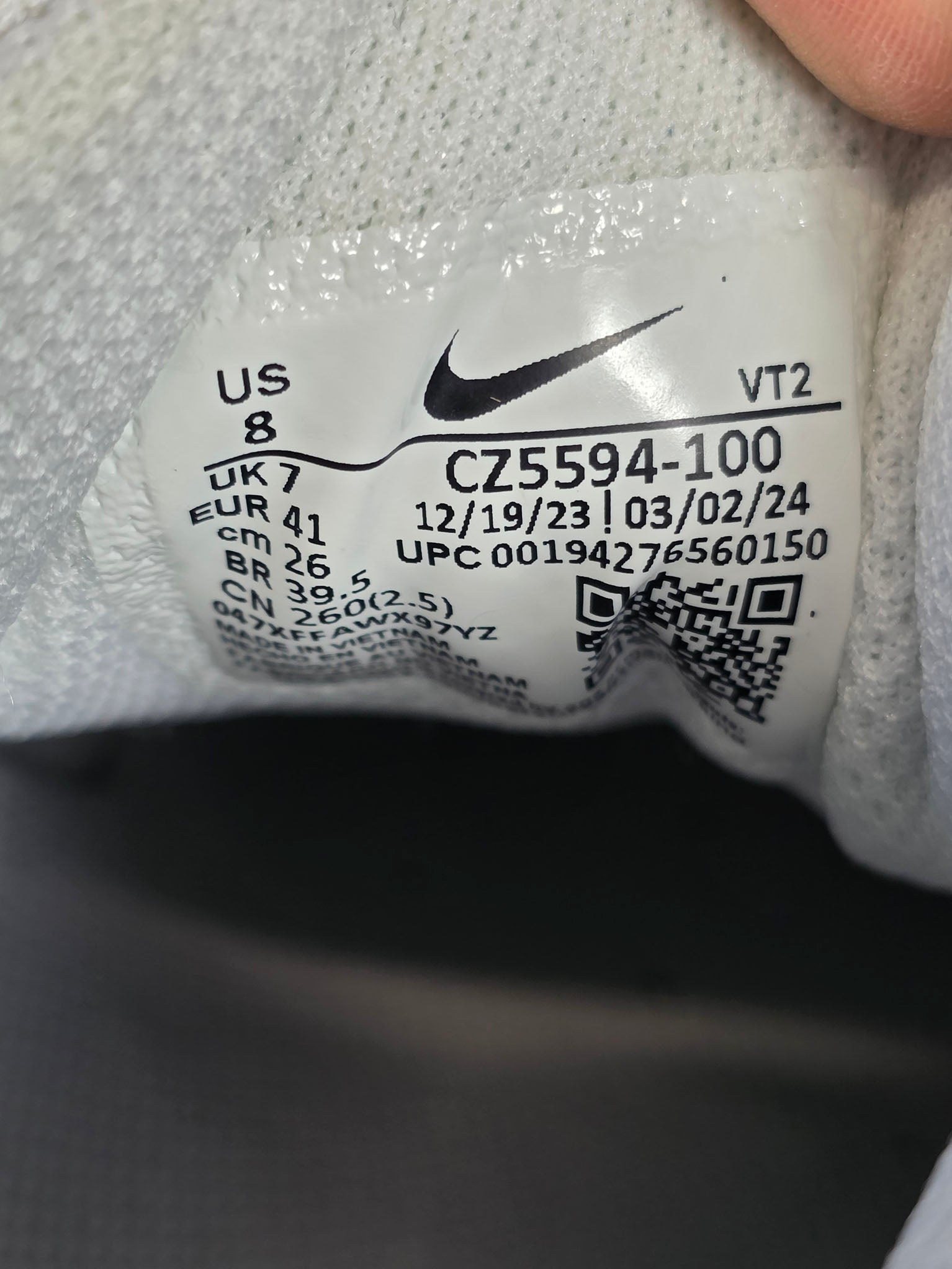 Nike Air Max 90 Triple White LTR maat 41