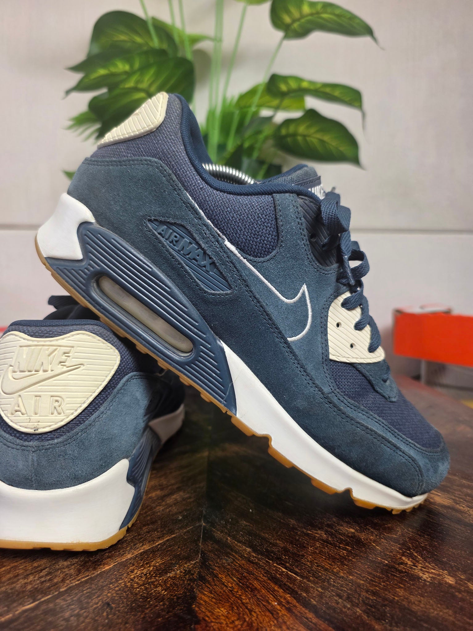 Nike Air Max 90 Premium Armory Navy Gum maat 45