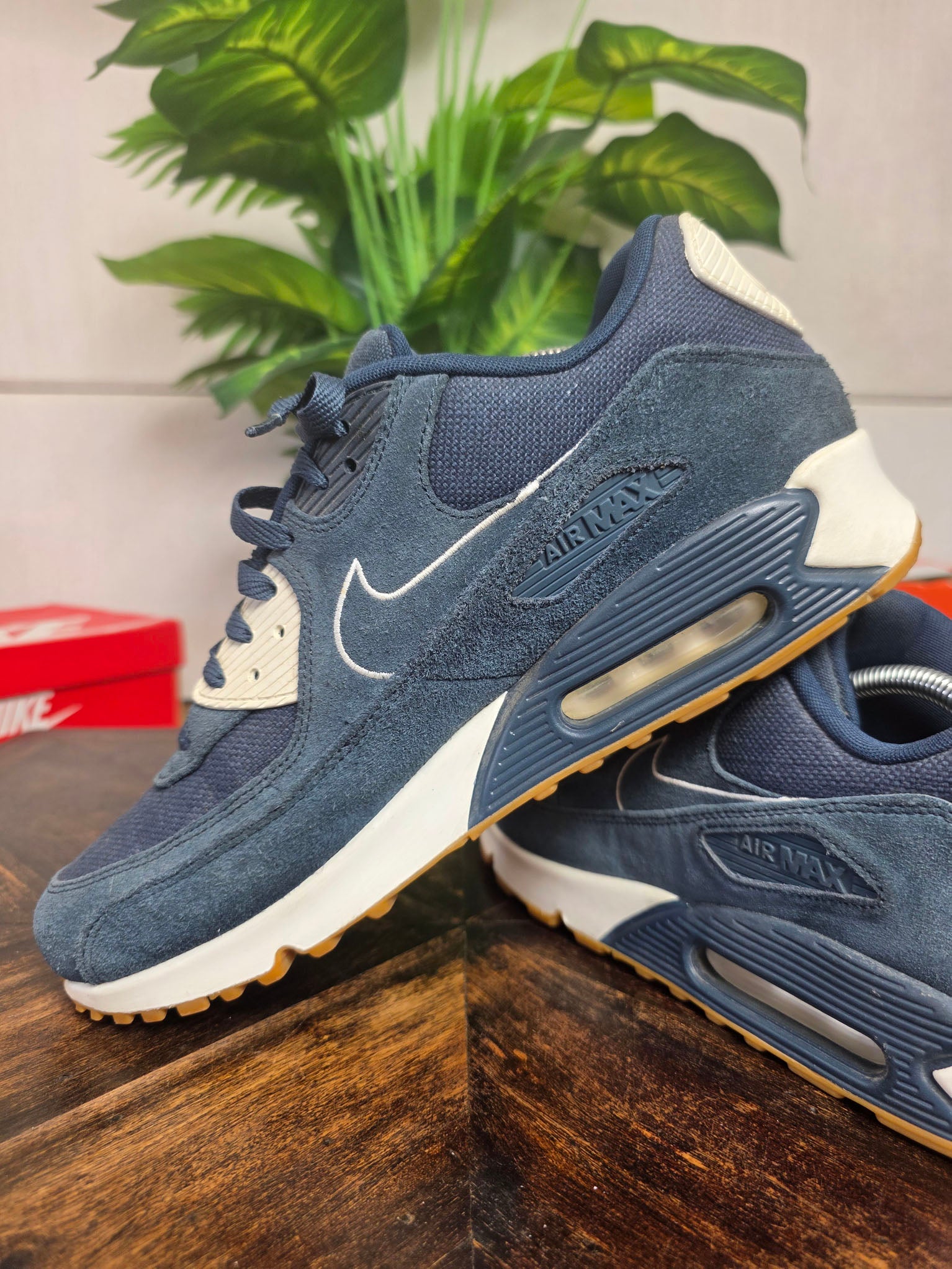Nike Air Max 90 Premium Armory Navy Gum maat 45