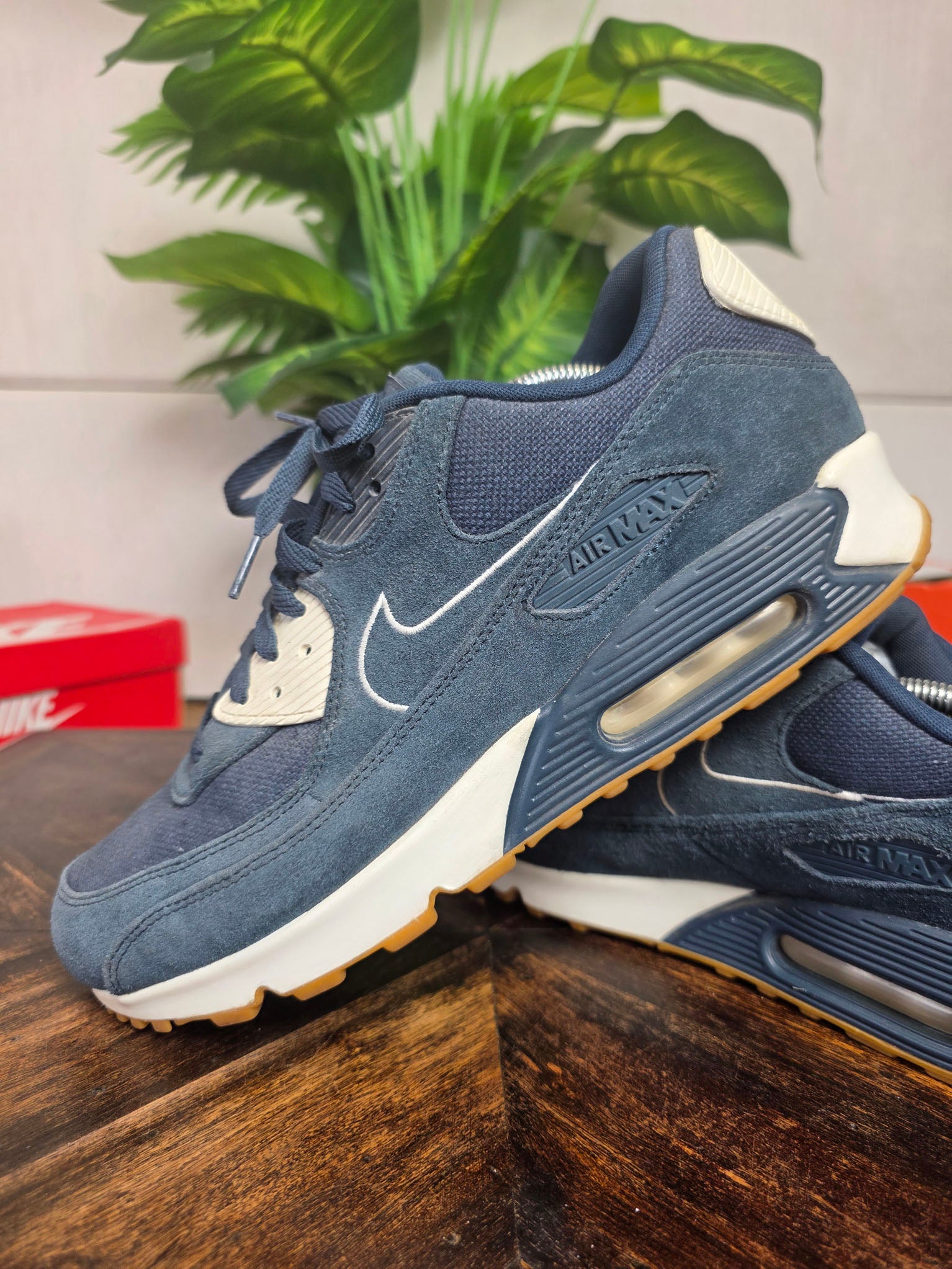 Nike Air Max 90 Premium Armory Navy Gum maat 45