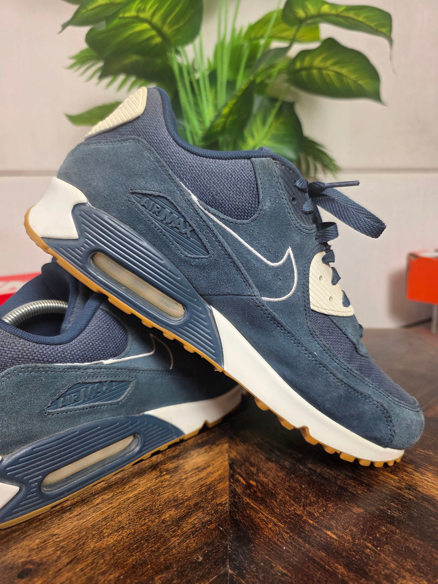 Nike Air Max 90 Premium Armory Navy Gum maat 45
