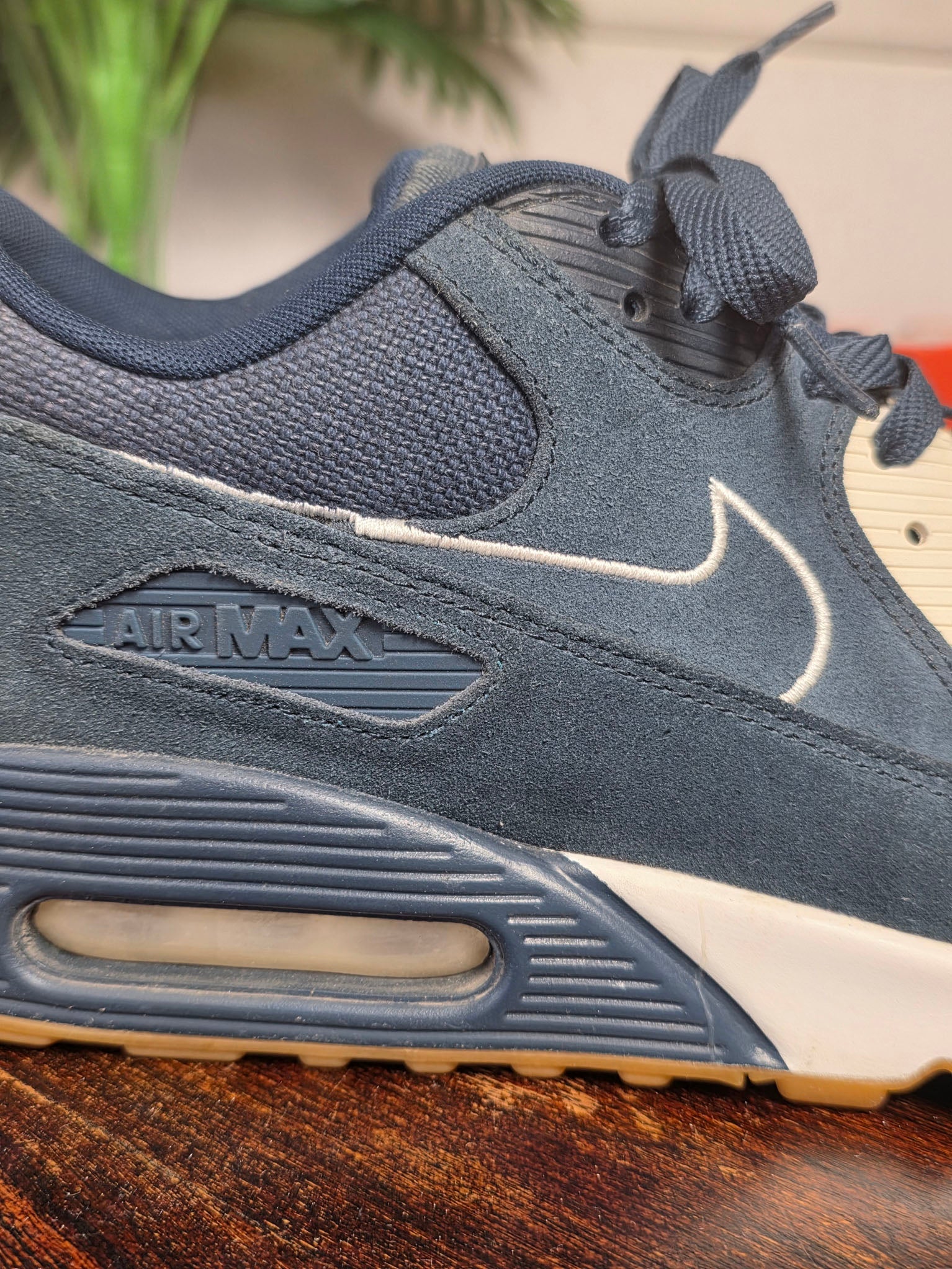 Nike Air Max 90 Premium Armory Navy Gum maat 45