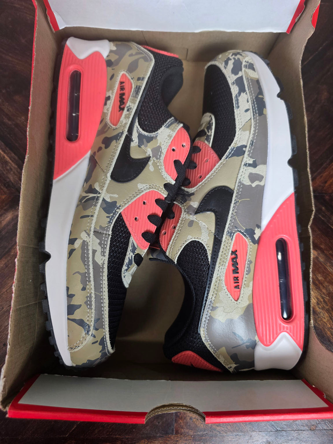 Nike Air Max 90 Camo Pack "Magic Ember" maat 47