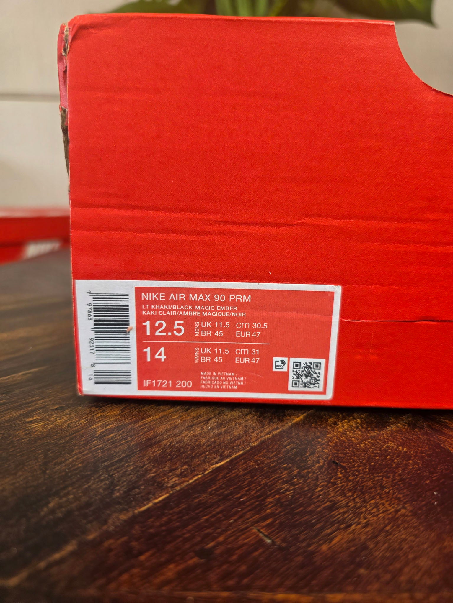 Nike Air Max 90 Camo Pack "Magic Ember" maat 47