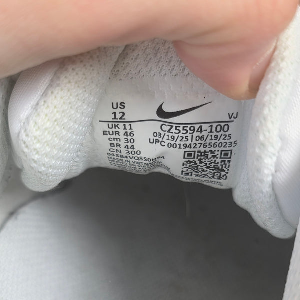 Nike Air Max 90 Triple White LTR maat 46
