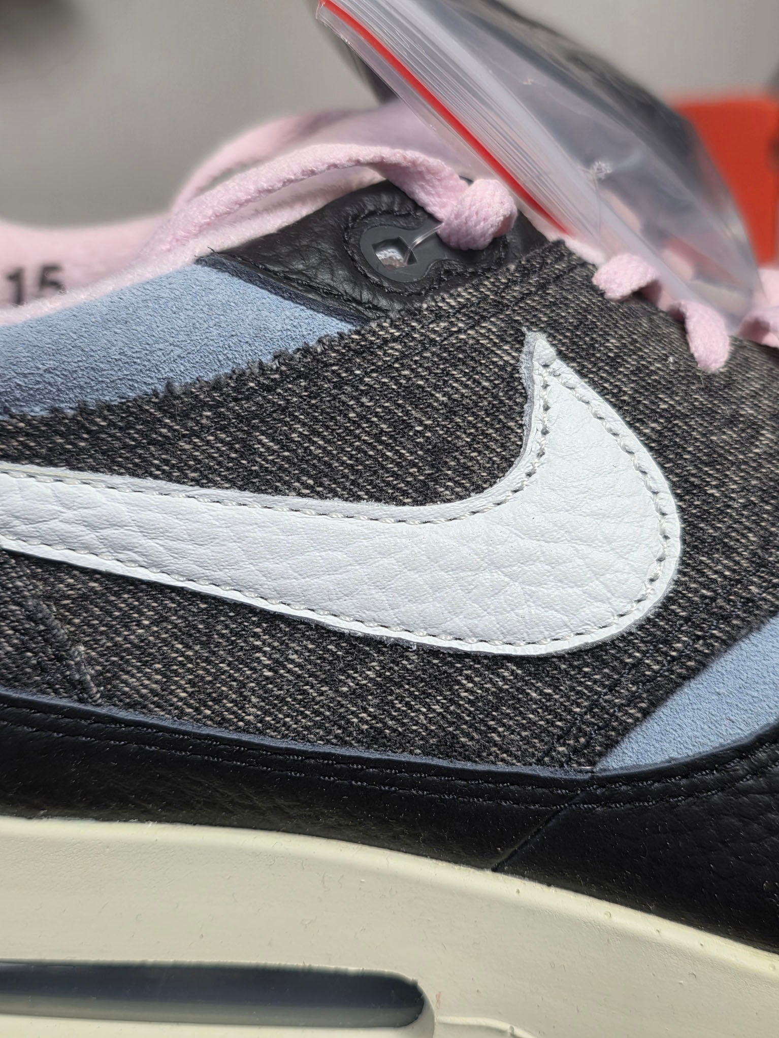 Nike Air Max 1 '86 Big Bubble Black Denim maat 49,5