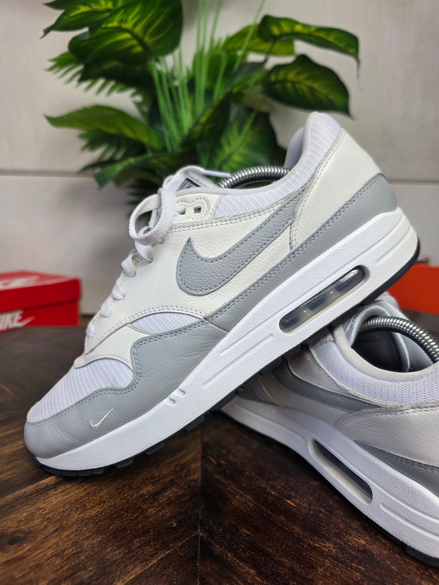 Nike Air Max 1 Grey White maat 44,5