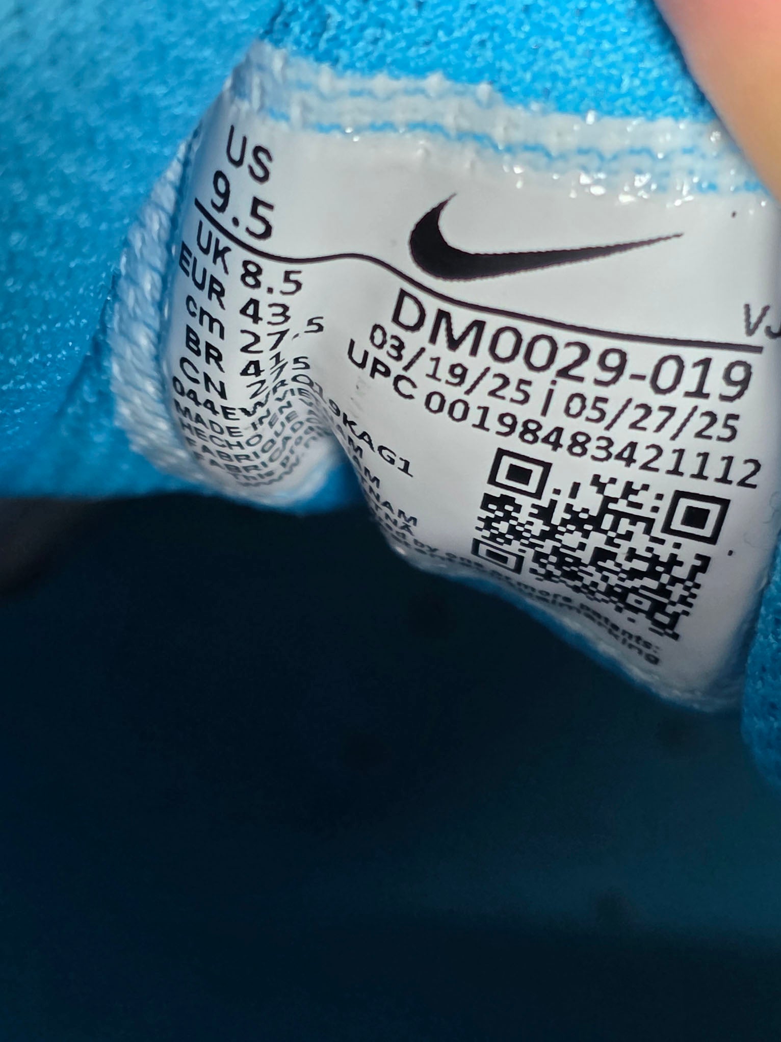 Nike Air Max 90 Blue Lightning maat 43