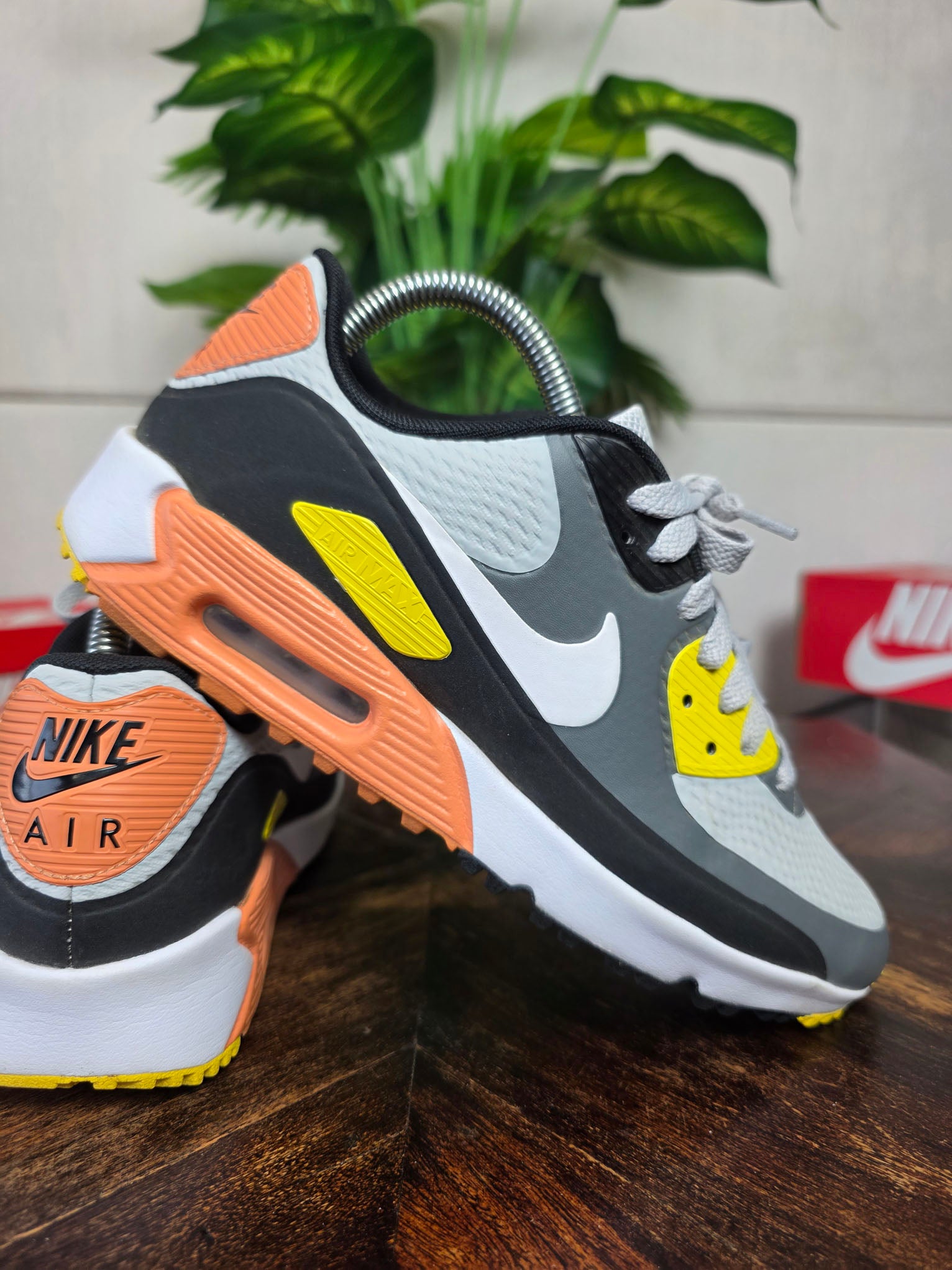 Nike Air Max 90 Golf Smoke Grey Black Orange maat 40