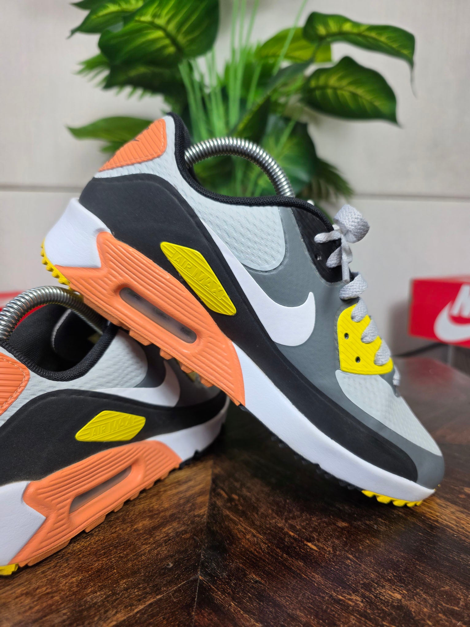 Nike Air Max 90 Golf Smoke Grey Black Orange maat 40