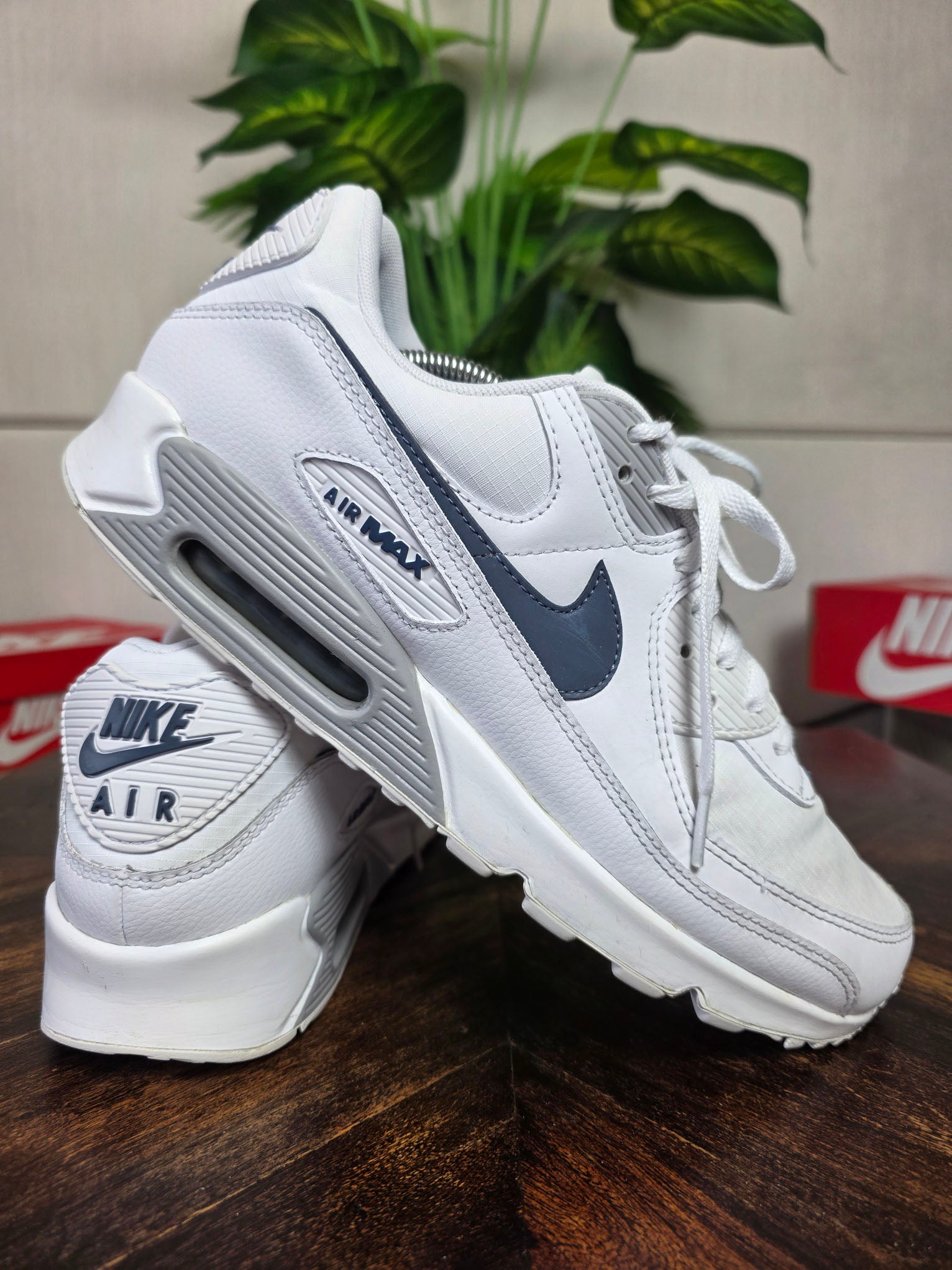 Nike Air Max 90 Grey Diffused Blue maat 45,5