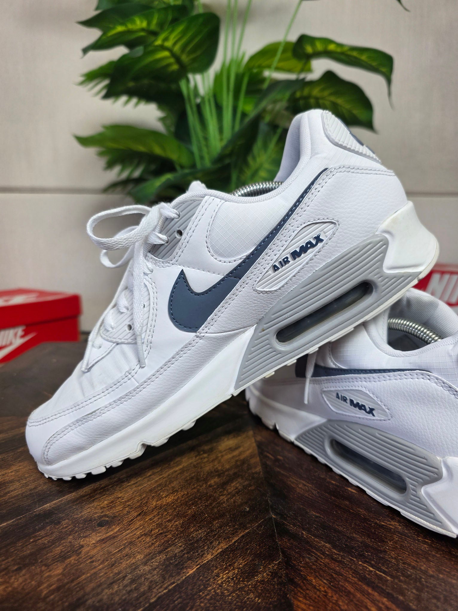 Nike Air Max 90 Grey Diffused Blue maat 45,5