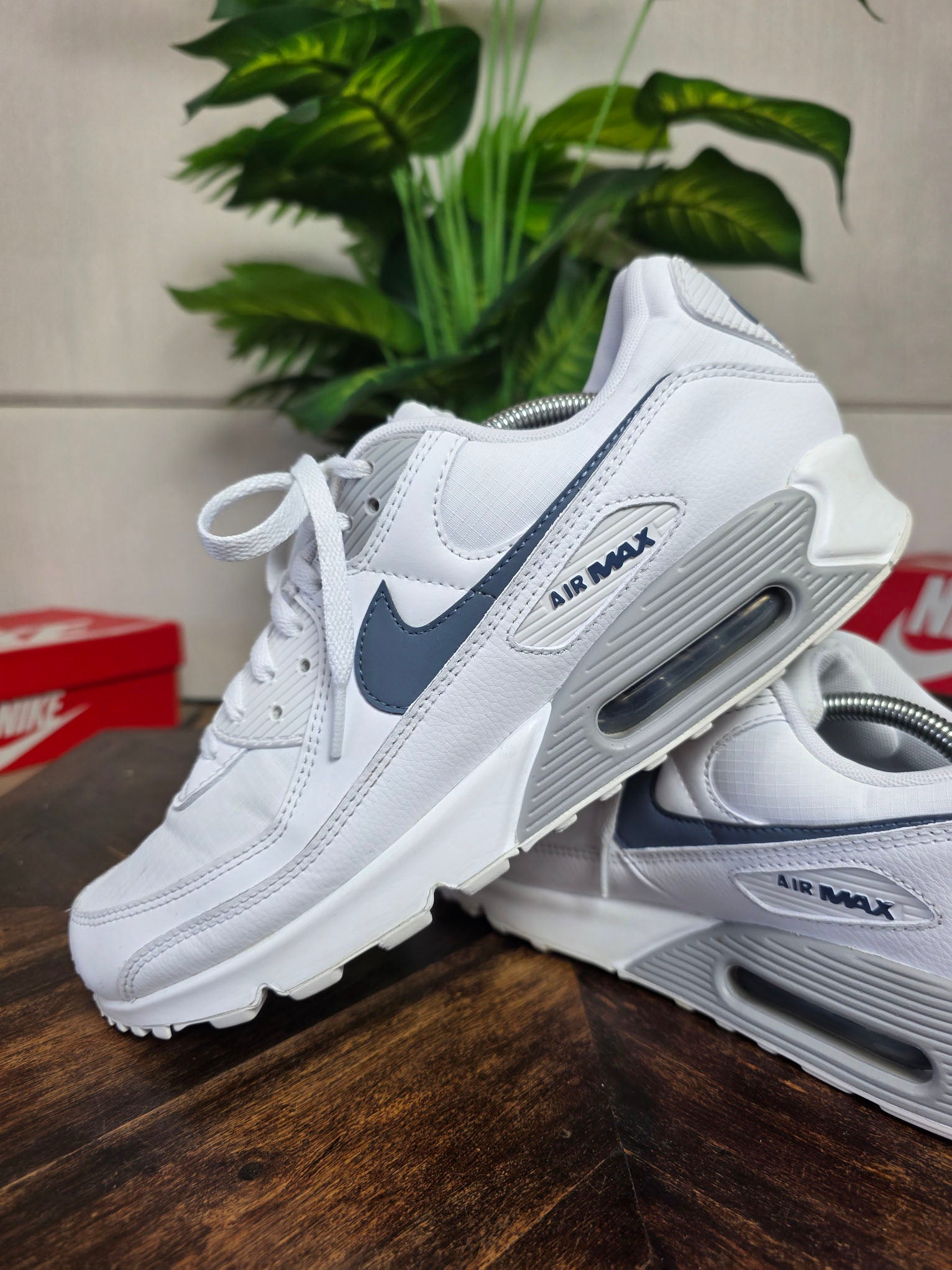 Nike Air Max 90 Grey Diffused Blue maat 45,5