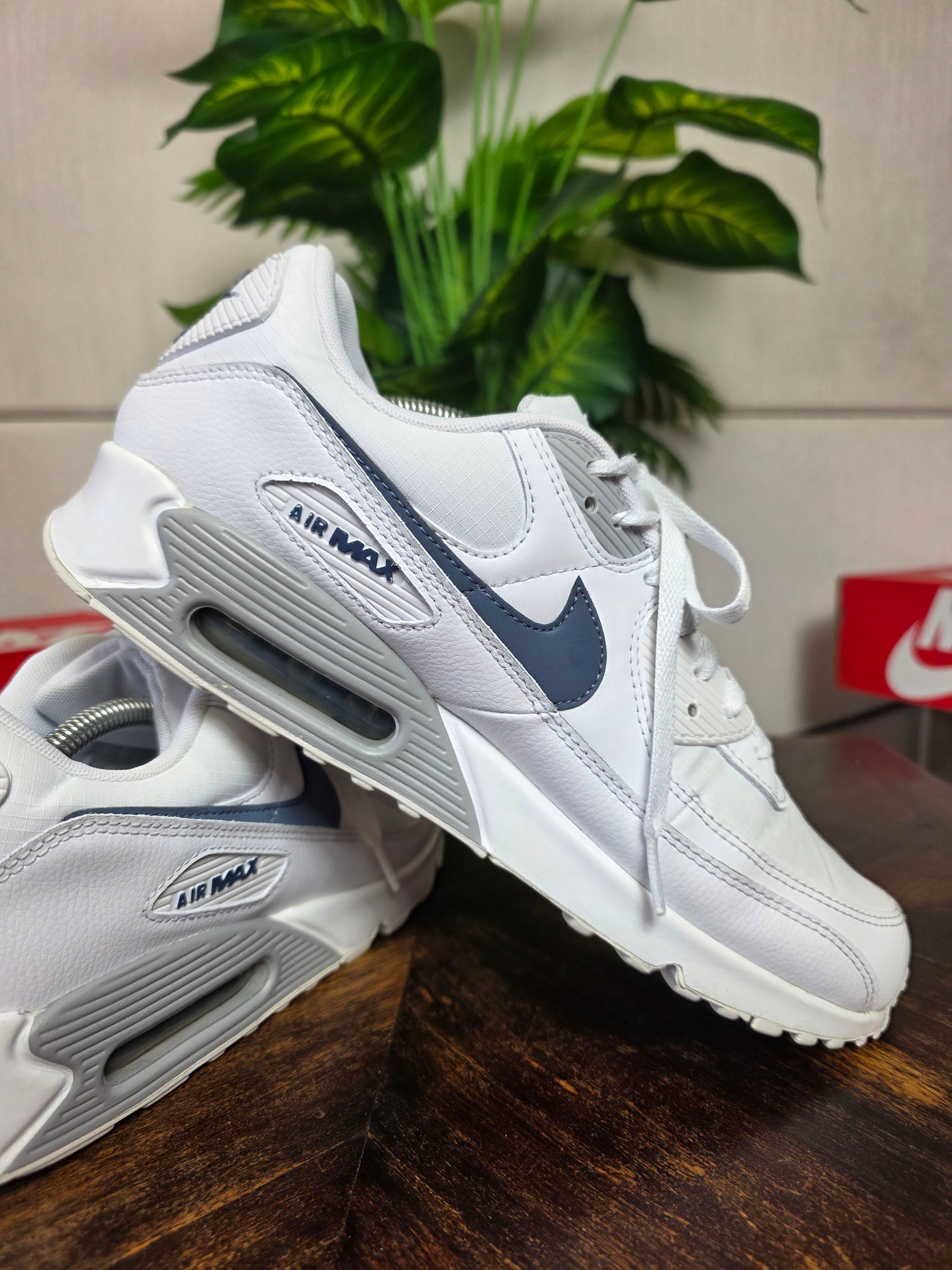 Nike Air Max 90 Grey Diffused Blue maat 45,5