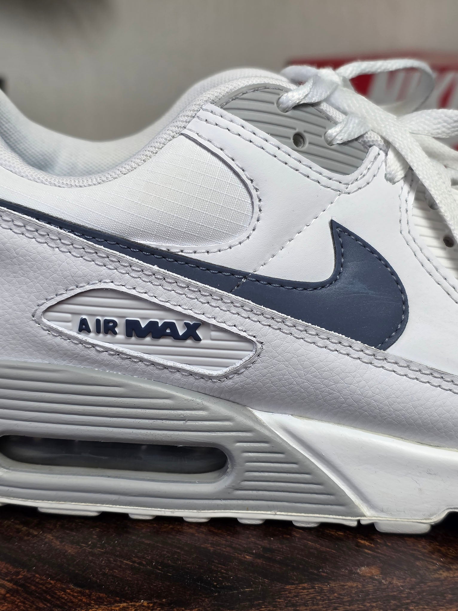 Nike Air Max 90 Grey Diffused Blue maat 45,5