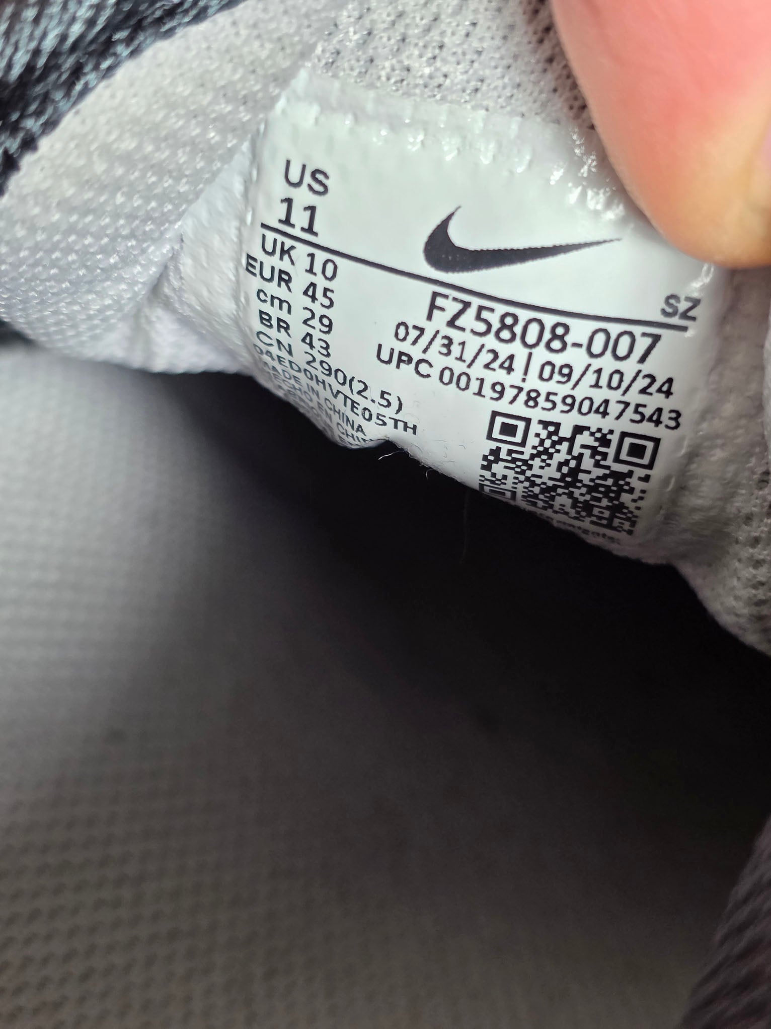 Nike Air Max 1 Off Noir maat 45