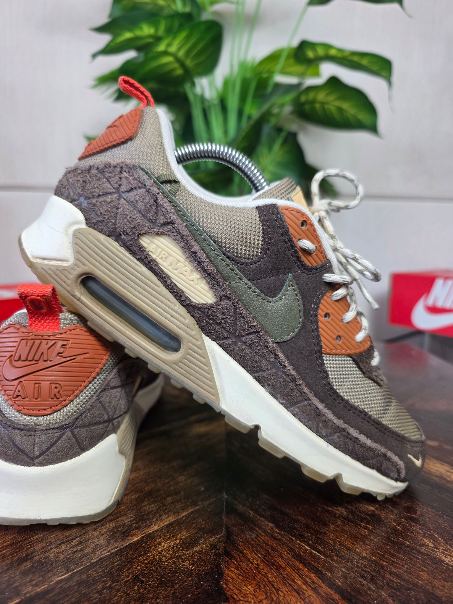 Nike Air Max 90 Baroque Brown Lace Toggle maat 42