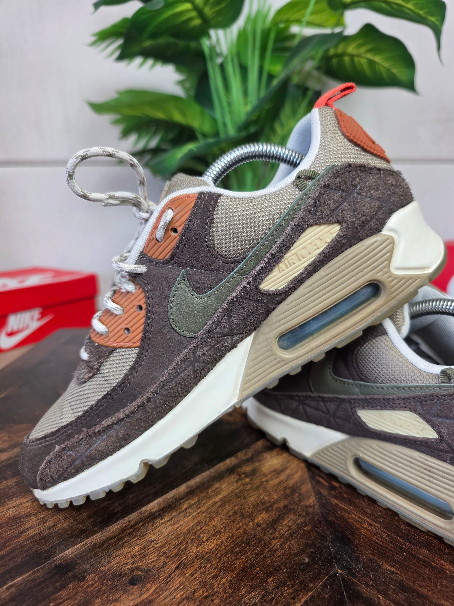 Nike Air Max 90 Baroque Brown Lace Toggle maat 42