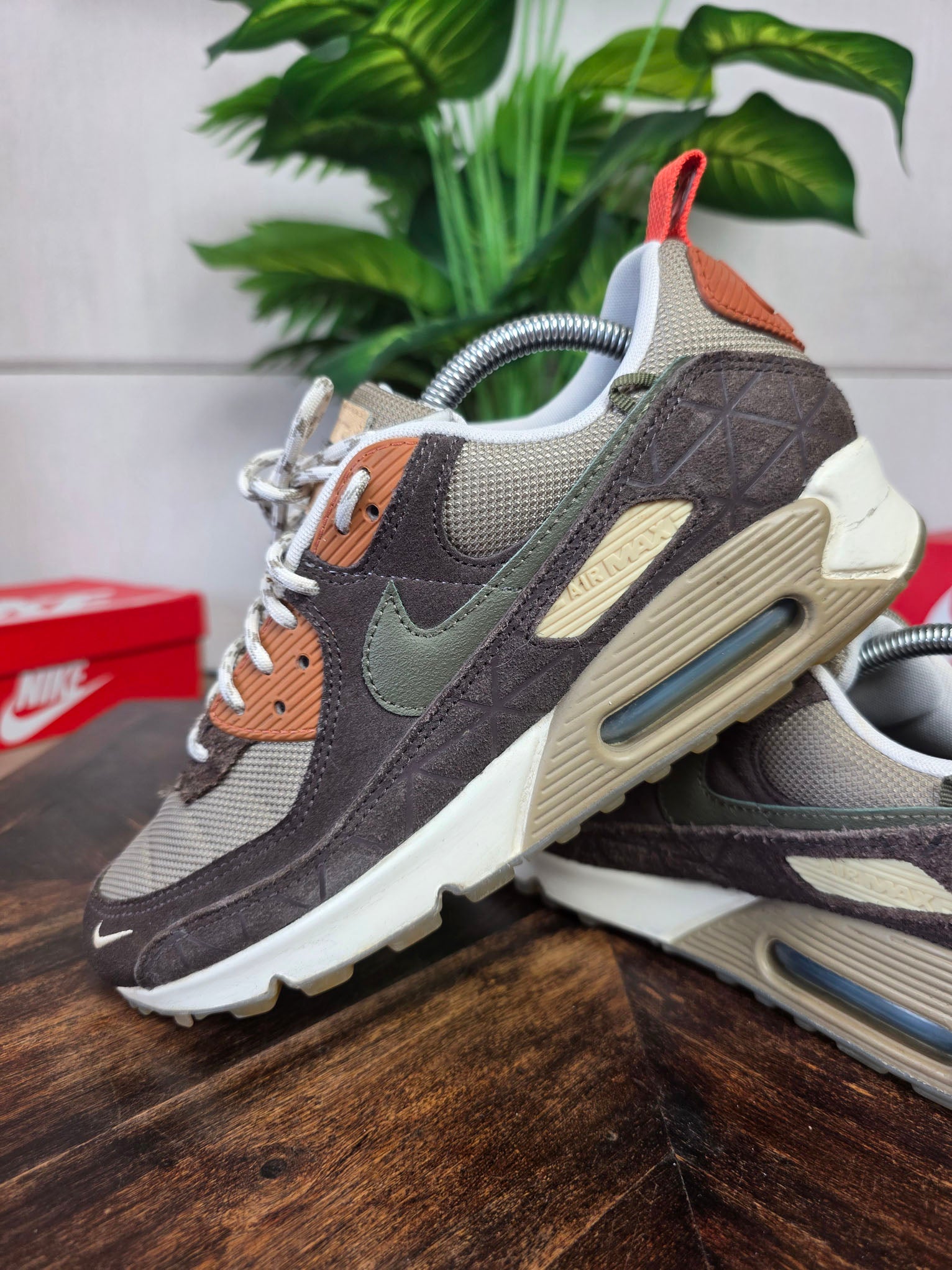 Nike Air Max 90 Baroque Brown Lace Toggle maat 42