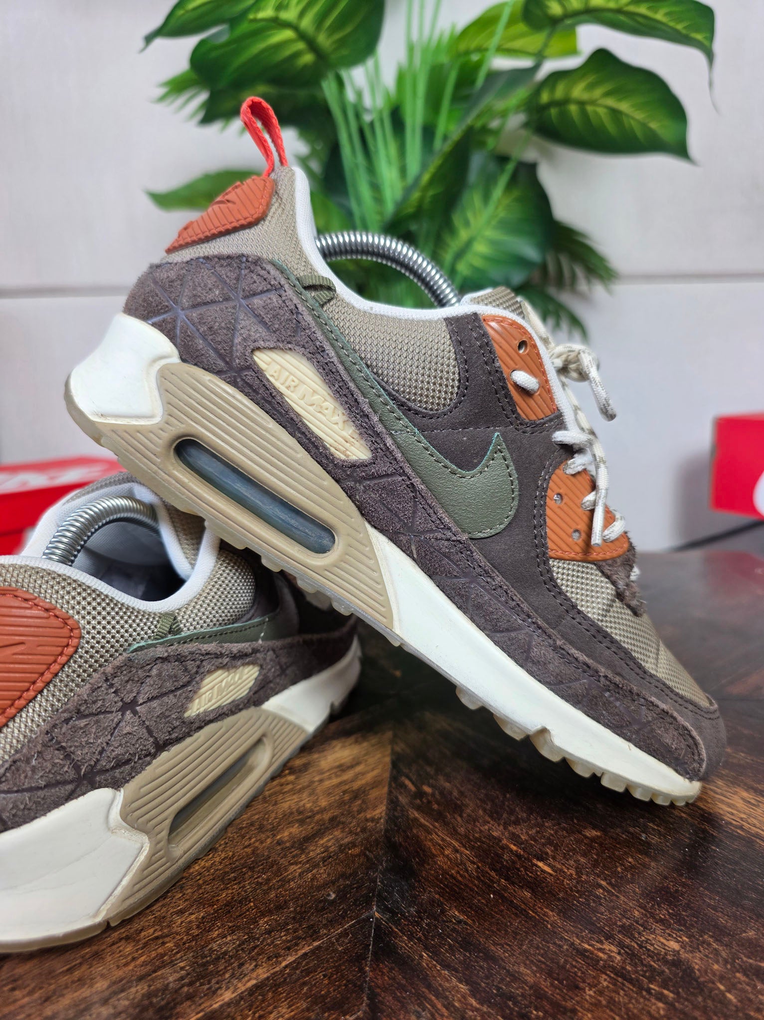 Nike Air Max 90 Baroque Brown Lace Toggle maat 42