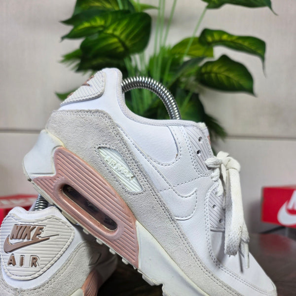 Nike Air Max 90 LTR GS White Rose Gold Beige maat 38,5