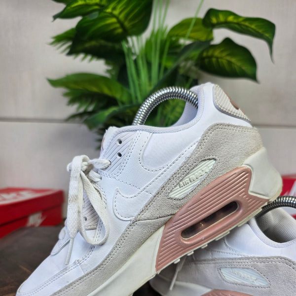 Nike Air Max 90 LTR GS White Rose Gold Beige maat 38,5