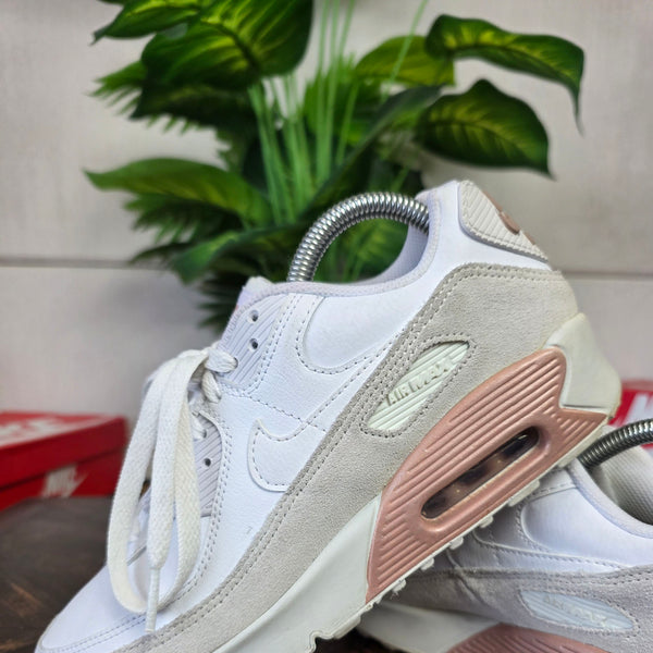 Nike Air Max 90 LTR GS White Rose Gold Beige maat 38,5